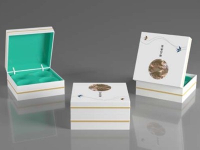 自帶奢華感的燕窩包裝盒，光看包裝就垂涎欲滴了